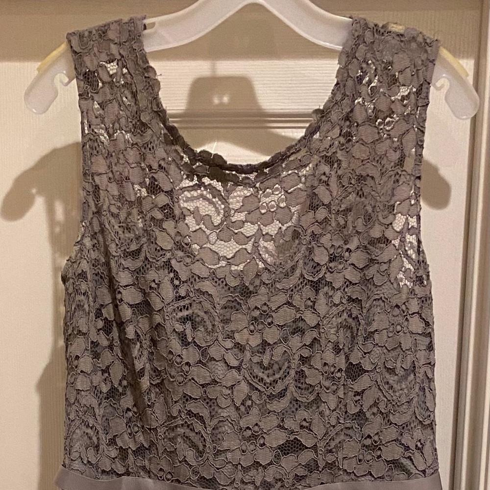 DAVIDS BRIDAL Grey Bridesmaids Dress